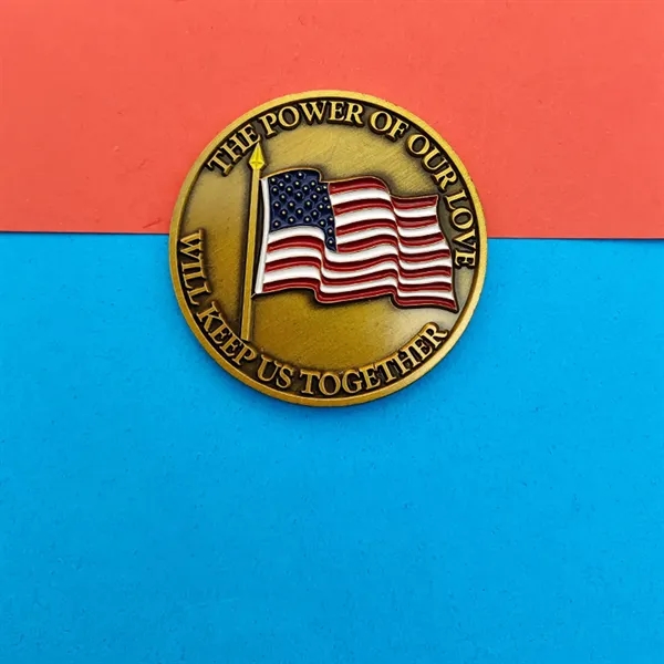 USA Flag Flashing Custom Lapel pin - USA Flag Flashing Custom Lapel pin - Image 0 of 1