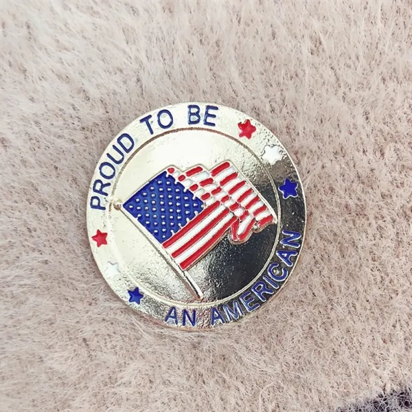 USA Flag Flashing Custom Lapel pin - USA Flag Flashing Custom Lapel pin - Image 1 of 1