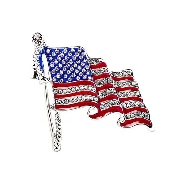 USA Patriotic Medal Lapel Flag Brooch Pins for Women - USA Patriotic Medal Lapel Flag Brooch Pins for Women - Image 0 of 1