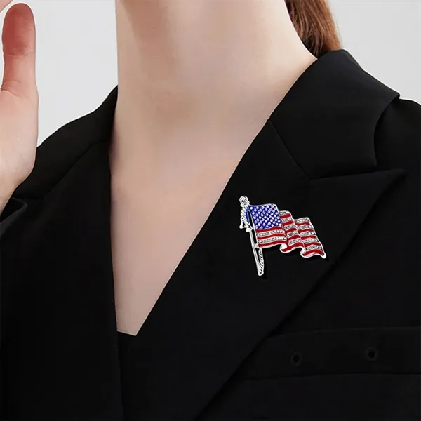 USA Patriotic Medal Lapel Flag Brooch Pins for Women - USA Patriotic Medal Lapel Flag Brooch Pins for Women - Image 1 of 1