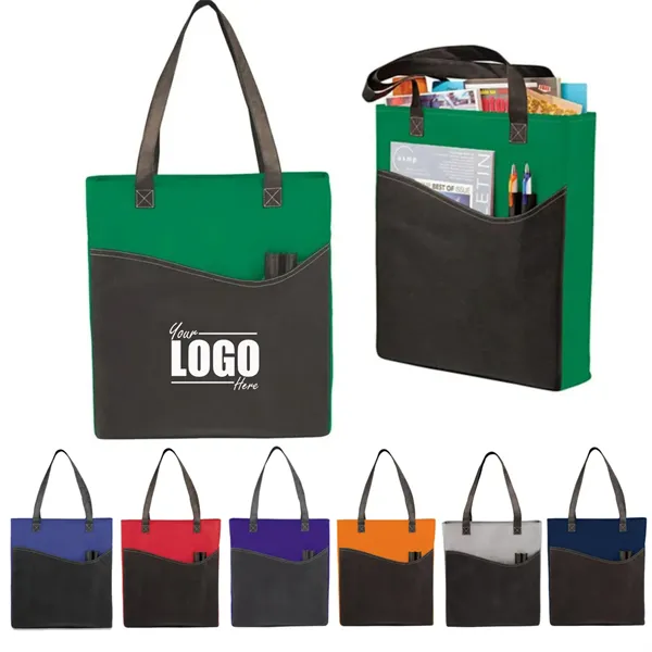 Rivers Pocket Non-Woven Convention Tote - Rivers Pocket Non-Woven Convention Tote - Image 0 of 2