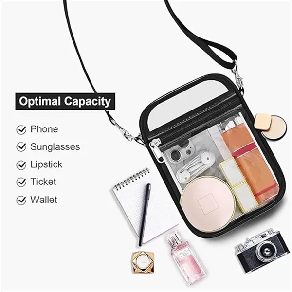 Clear Stadium Approved Crossbody Bag for Men and Women - Clear Stadium Approved Crossbody Bag for Men and Women - Image 1 of 6