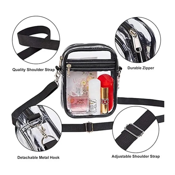 Clear Stadium Approved Crossbody Bag for Men and Women - Clear Stadium Approved Crossbody Bag for Men and Women - Image 2 of 6