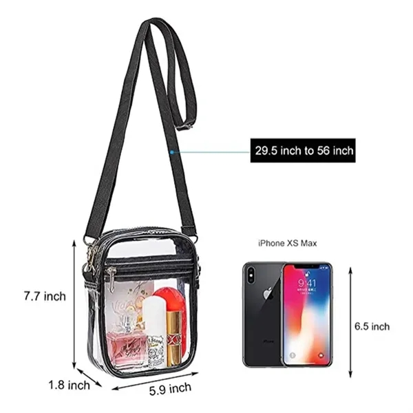 Clear Stadium Approved Crossbody Bag for Men and Women - Clear Stadium Approved Crossbody Bag for Men and Women - Image 3 of 6