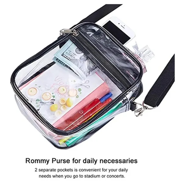 Clear Stadium Approved Crossbody Bag for Men and Women - Clear Stadium Approved Crossbody Bag for Men and Women - Image 4 of 6