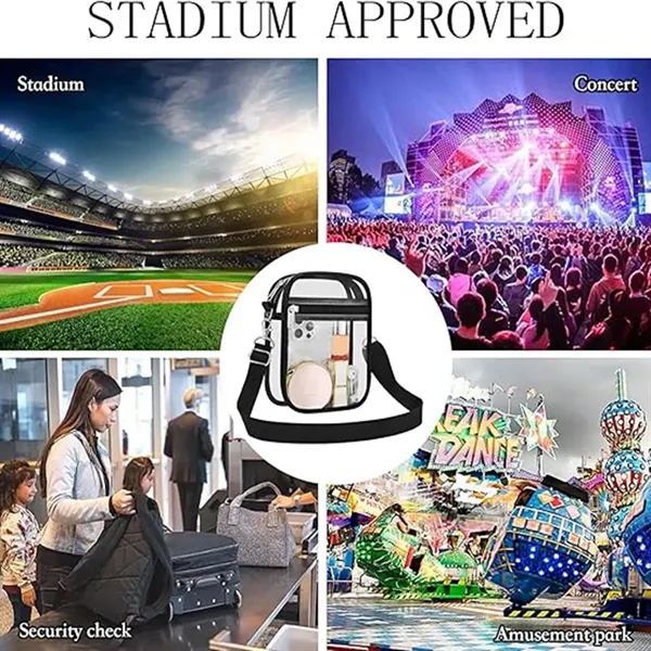 Clear Stadium Approved Crossbody Bag for Men and Women - Clear Stadium Approved Crossbody Bag for Men and Women - Image 6 of 6