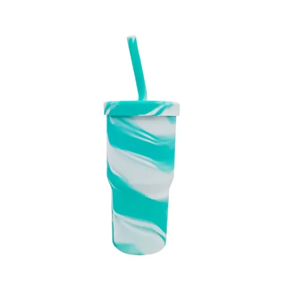 Silicone 32oz Straw Tumbler - Silicone 32oz Straw Tumbler - Image 1 of 4