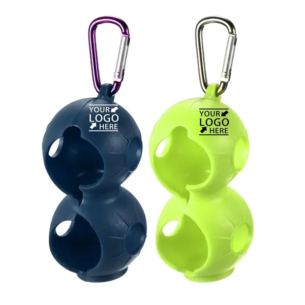 Silicone 2 Balls Golf Holder - Silicone 2 Balls Golf Holder - Image 0 of 1