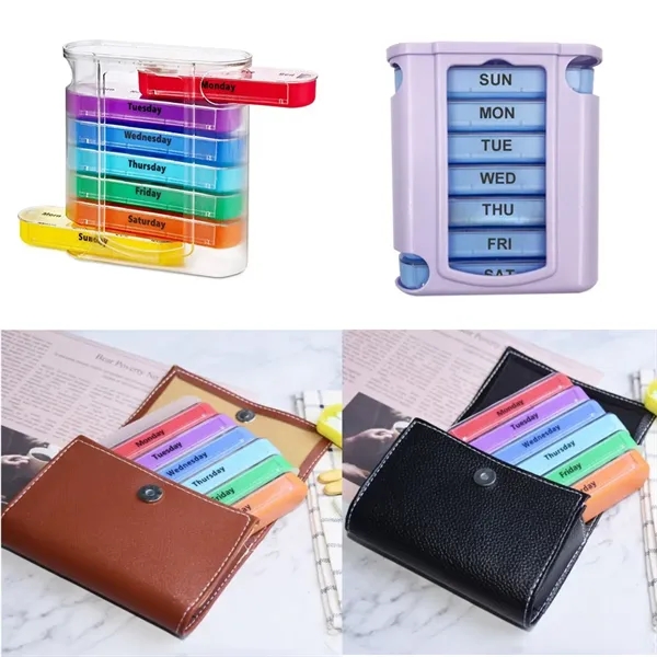 Weekly Stackable Pill Box 4 Times Daily 7 Compartments - Weekly Stackable Pill Box 4 Times Daily 7 Compartments - Image 5 of 5