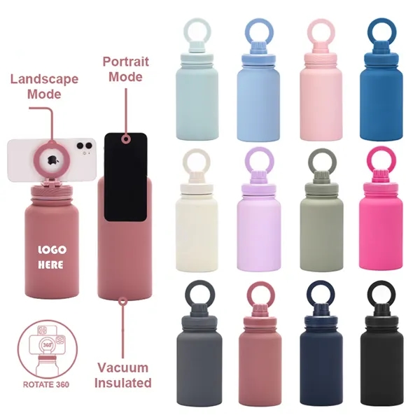 12Oz Bottle With Magnetic Phone Mount - 12Oz Bottle With Magnetic Phone Mount - Image 0 of 4