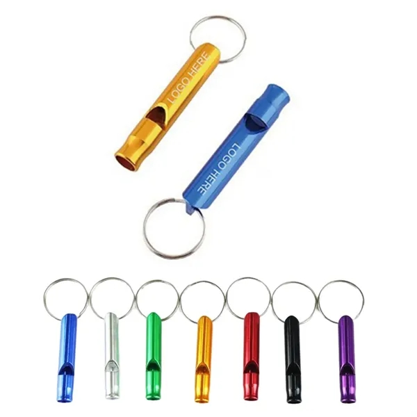 Custom Emergency Aluminum Loud Survival Whistle Keychain - Custom Emergency Aluminum Loud Survival Whistle Keychain - Image 0 of 1