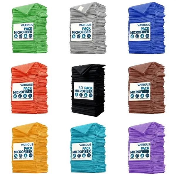 12"x12" Premium Microfiber Towels For Car Home Kitchen - 12"x12" Premium Microfiber Towels For Car Home Kitchen - Image 2 of 4