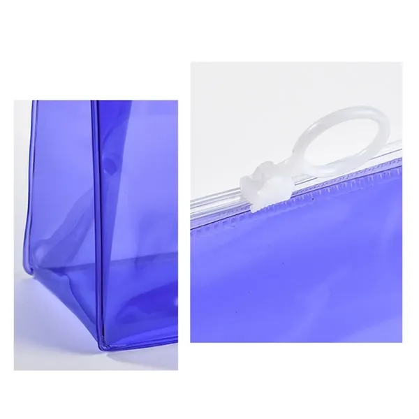 Clear Travel Toiletry Bag Waterproof TSA Approved Organizer - Clear Travel Toiletry Bag Waterproof TSA Approved Organizer - Image 3 of 4