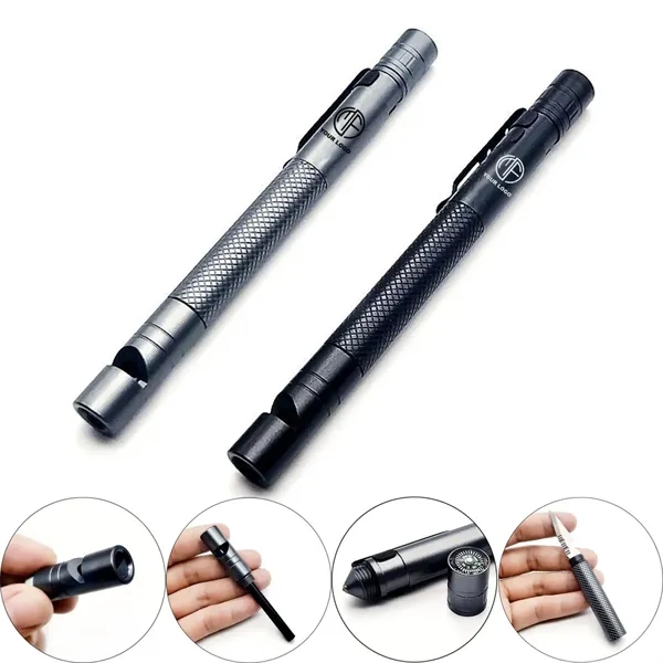 7 in 1 Multifunctional Survival Professional Tactical Pen - 7 in 1 Multifunctional Survival Professional Tactical Pen - Image 0 of 1