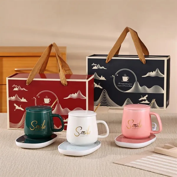 Smart 131F Thermostatic Ceramic Coffee Mug Heating Pad Set - Smart 131F Thermostatic Ceramic Coffee Mug Heating Pad Set - Image 6 of 15