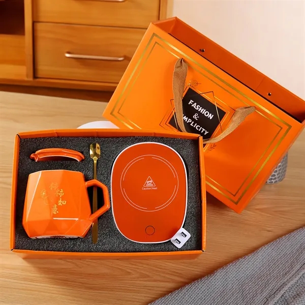 Smart 131F Thermostatic Ceramic Coffee Mug Heating Pad Set - Smart 131F Thermostatic Ceramic Coffee Mug Heating Pad Set - Image 7 of 15