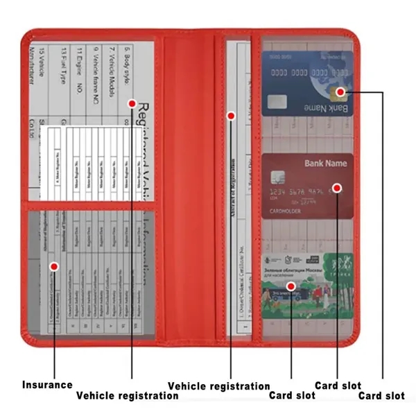Car Registration&Insurance Card Holder - Car Registration&Insurance Card Holder - Image 1 of 7