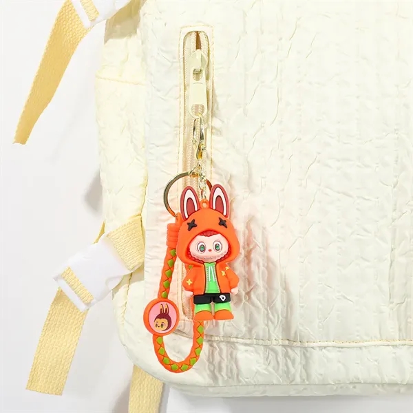 Labubu Cartoon Doll Backpack Pendant Car Keychain - Labubu Cartoon Doll Backpack Pendant Car Keychain - Image 6 of 7