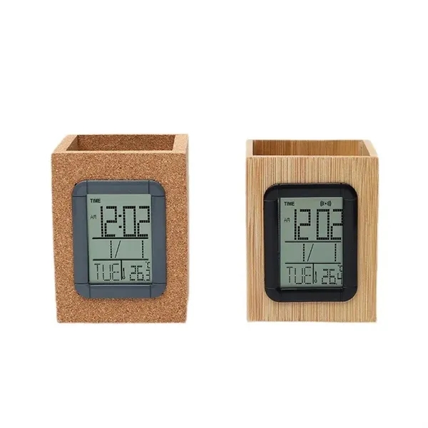 Desk Organizer Clock - Desk Organizer Clock - Image 0 of 3