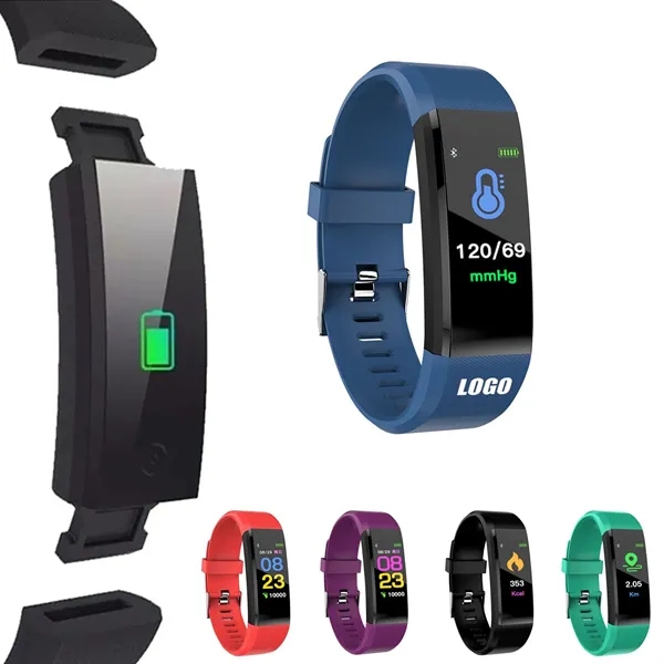 Fitness Tracker Bluetooth Smart Band Sport Bracelet - Fitness Tracker Bluetooth Smart Band Sport Bracelet - Image 0 of 8