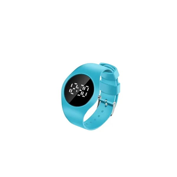 Round Watch w/White Digital Dial - Round Watch w/White Digital Dial - Image 7 of 13