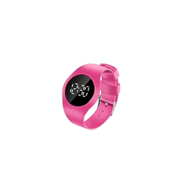 Round Watch w/White Digital Dial - Round Watch w/White Digital Dial - Image 8 of 13