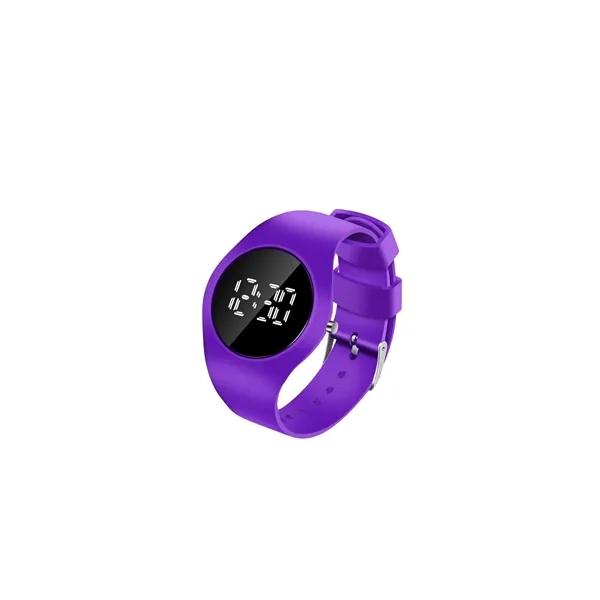 Round Watch w/White Digital Dial - Round Watch w/White Digital Dial - Image 9 of 13
