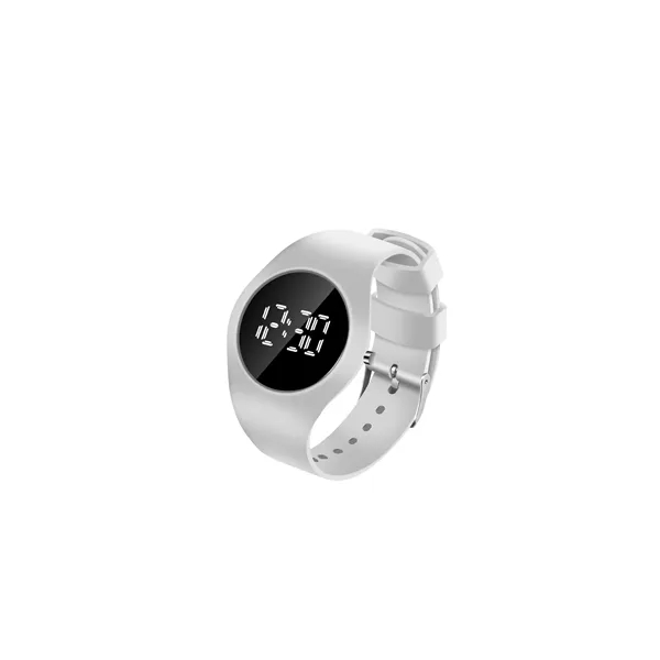 Round Watch w/White Digital Dial - Round Watch w/White Digital Dial - Image 12 of 13