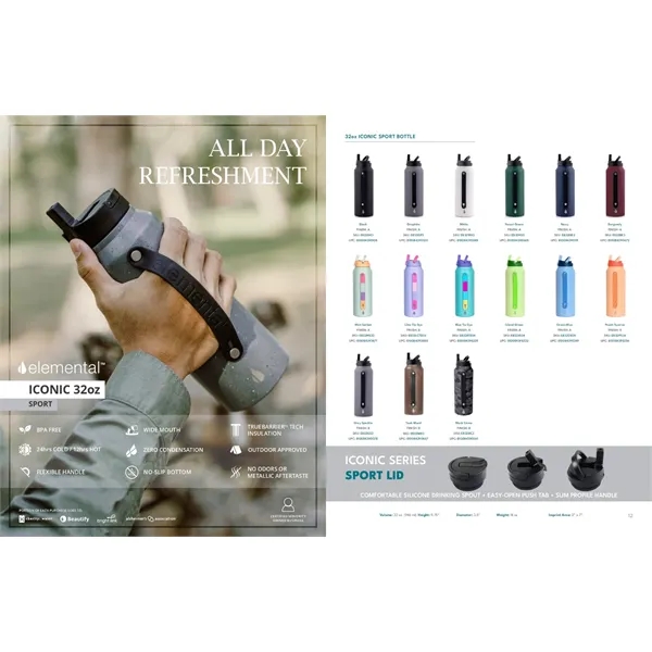32oz Insulated Water Bottle with Sport Lid - 32oz Insulated Water Bottle with Sport Lid - Image 1 of 18