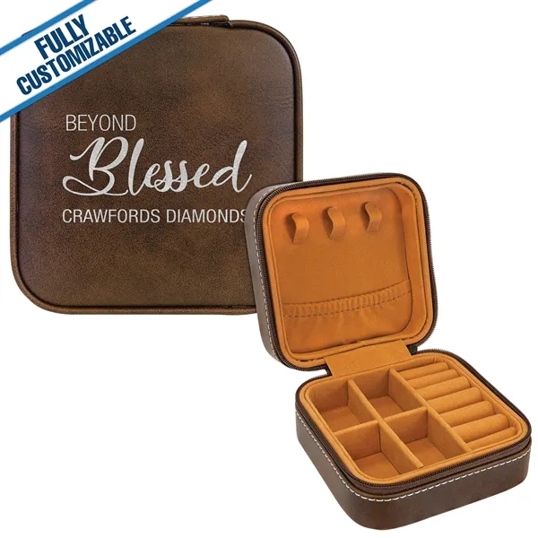 4x4 Engraved Leatherette Square Jewelry Box - Fully Custom - 4x4 Engraved Leatherette Square Jewelry Box - Fully Custom - Image 15 of 18