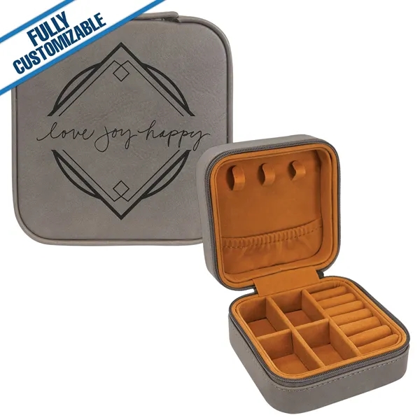4x4 Engraved Leatherette Square Jewelry Box - Fully Custom - 4x4 Engraved Leatherette Square Jewelry Box - Fully Custom - Image 14 of 18