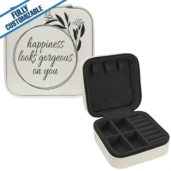 4x4 Engraved Leatherette Square Jewelry Box - Fully Custom - 4x4 Engraved Leatherette Square Jewelry Box - Fully Custom - Image 10 of 18