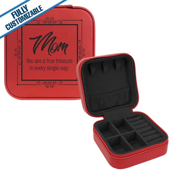 4x4 Engraved Leatherette Square Jewelry Box - Fully Custom - 4x4 Engraved Leatherette Square Jewelry Box - Fully Custom - Image 9 of 18