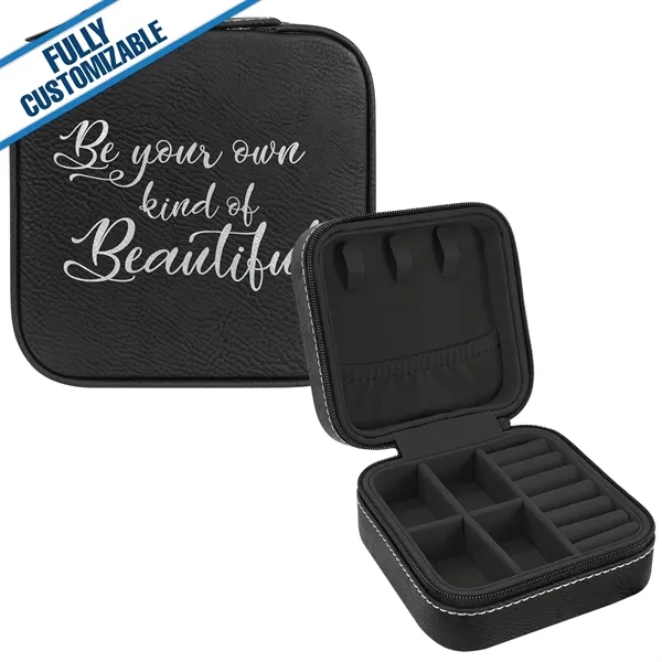 4x4 Engraved Leatherette Square Jewelry Box - Fully Custom - 4x4 Engraved Leatherette Square Jewelry Box - Fully Custom - Image 5 of 18