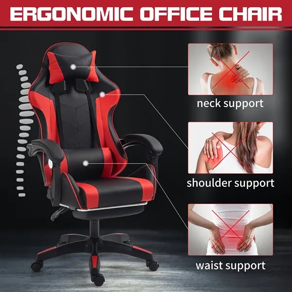 Ergonomic E-sports Office Chair, Reclining & Rotating - Ergonomic E-sports Office Chair, Reclining & Rotating - Image 2 of 4