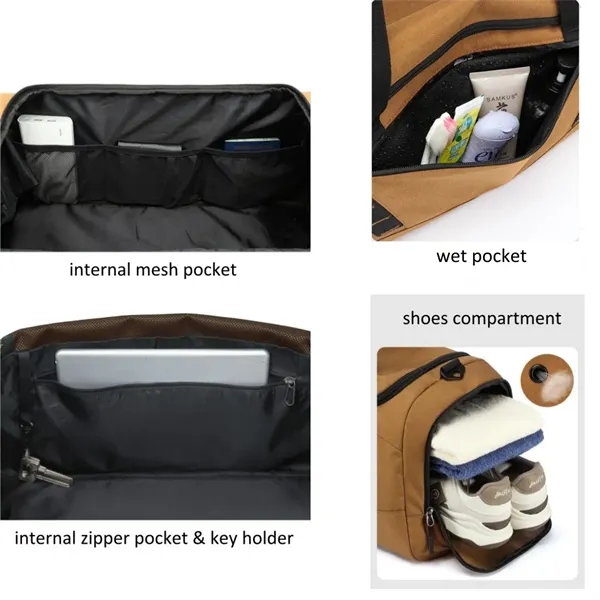 3 in 1 Sports Gym Duffle Backpack Bag - 3 in 1 Sports Gym Duffle Backpack Bag - Image 2 of 5