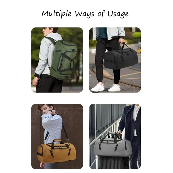 3 in 1 Sports Gym Duffle Backpack Bag - 3 in 1 Sports Gym Duffle Backpack Bag - Image 5 of 5