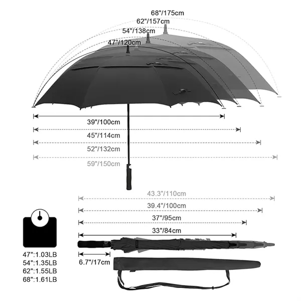 Customizable Golf Umbrella - Customizable Golf Umbrella - Image 1 of 4