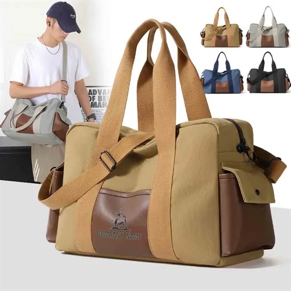 Retro Canvas Duffle Bag - Retro Canvas Duffle Bag - Image 0 of 5