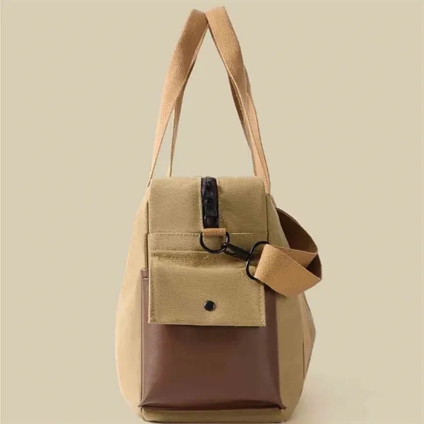 Retro Canvas Duffle Bag - Retro Canvas Duffle Bag - Image 2 of 5