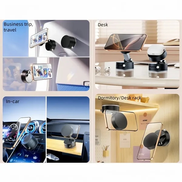 Vacuum Magnetic Car Phone Mount With Foldable Stand - Vacuum Magnetic Car Phone Mount With Foldable Stand - Image 5 of 5