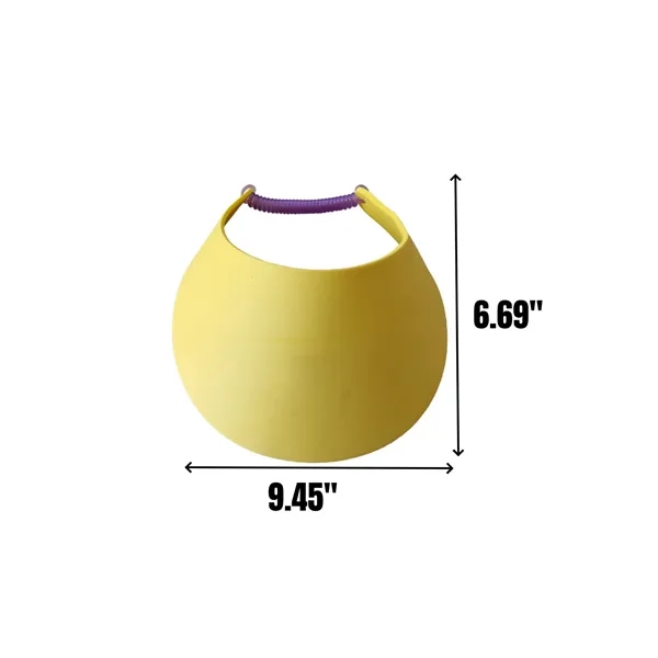 Adjustable Foam Visors with Coil Bands - Adjustable Foam Visors with Coil Bands - Image 1 of 1