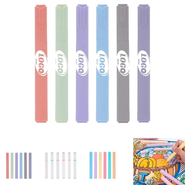 Aesthetic Highlighters 6 Pcs - Aesthetic Highlighters 6 Pcs - Image 0 of 2