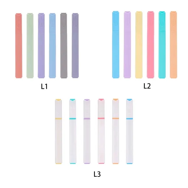 Aesthetic Highlighters 6 Pcs - Aesthetic Highlighters 6 Pcs - Image 2 of 2