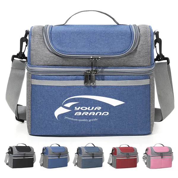 Multicolor Large Capacity Lunch Box Cooler Beer Bag - Multicolor Large Capacity Lunch Box Cooler Beer Bag - Image 0 of 6