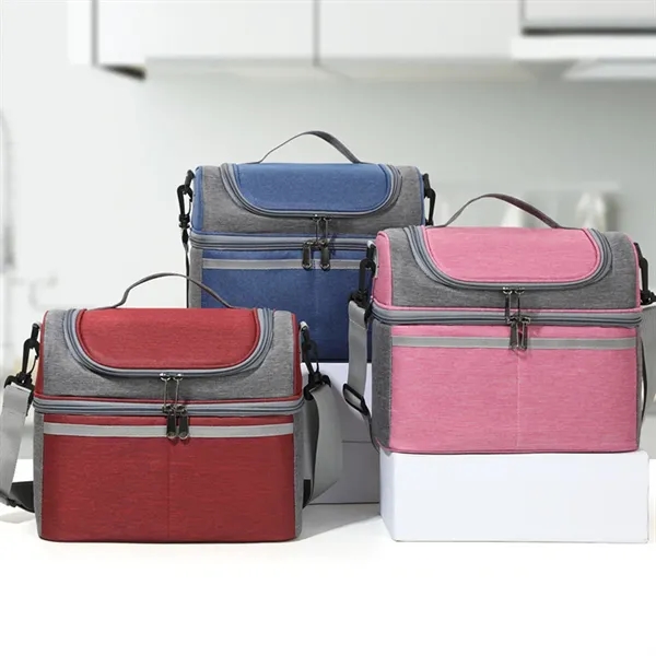 Multicolor Large Capacity Lunch Box Cooler Beer Bag - Multicolor Large Capacity Lunch Box Cooler Beer Bag - Image 6 of 6