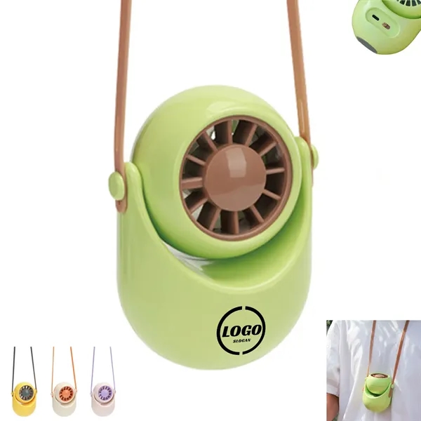 Mini Hanging Neck Fan With Lanyard - Mini Hanging Neck Fan With Lanyard - Image 0 of 4