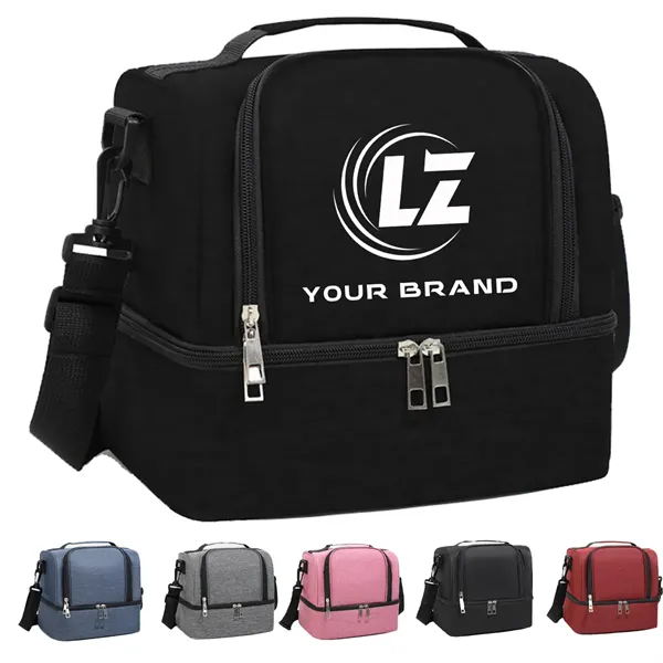 Portable Dual Large Insulated Lunch Box Cooler Beer Bags - Portable Dual Large Insulated Lunch Box Cooler Beer Bags - Image 0 of 6