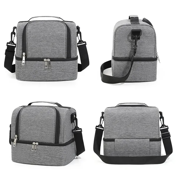 Portable Dual Large Insulated Lunch Box Cooler Beer Bags - Portable Dual Large Insulated Lunch Box Cooler Beer Bags - Image 2 of 6