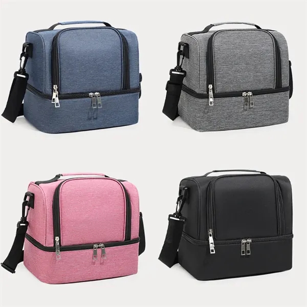 Portable Dual Large Insulated Lunch Box Cooler Beer Bags - Portable Dual Large Insulated Lunch Box Cooler Beer Bags - Image 6 of 6